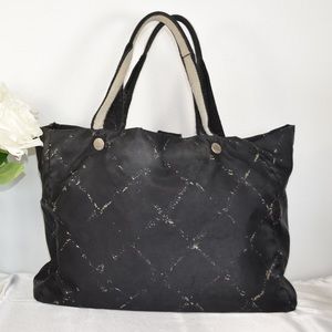 Authentic 💯Chanel Quilted Print Travel Line Tote
